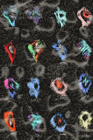 动物纹印花华亿平台图片