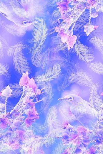 598539-时尚花卉鸟