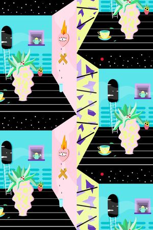 几何印花华亿平台图片