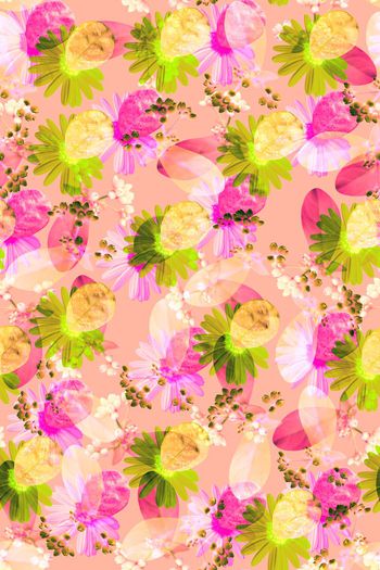 598579-田园风时尚花卉拼接