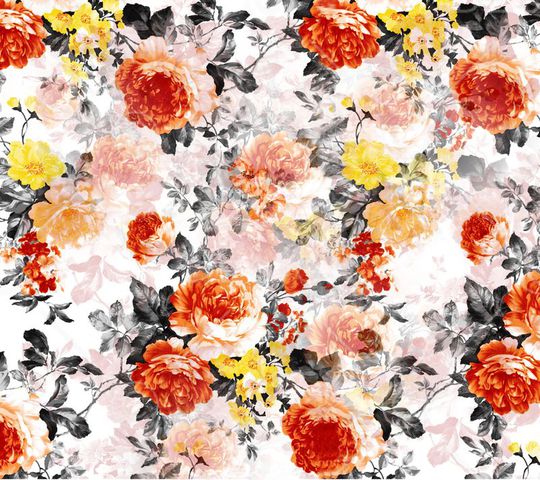 花卉印花华亿平台图片