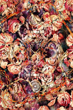 花卉印花华亿平台图片