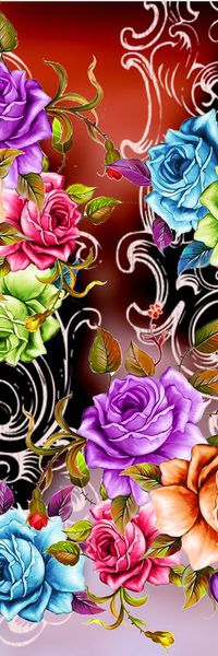 花卉印花华亿平台图片