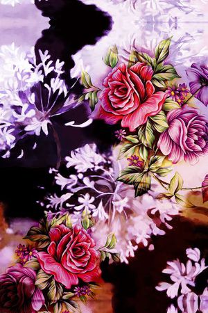 花卉印花华亿平台图片