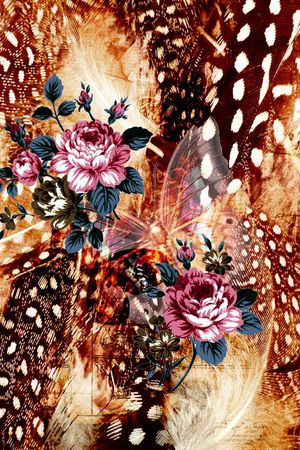 花卉印花华亿平台图片