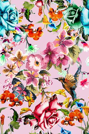 手绘印花华亿平台图片