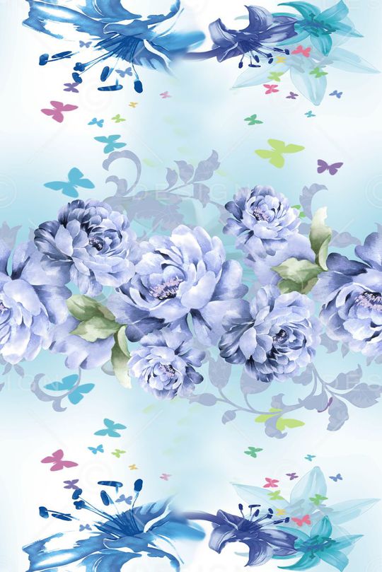 手绘印花华亿平台图片