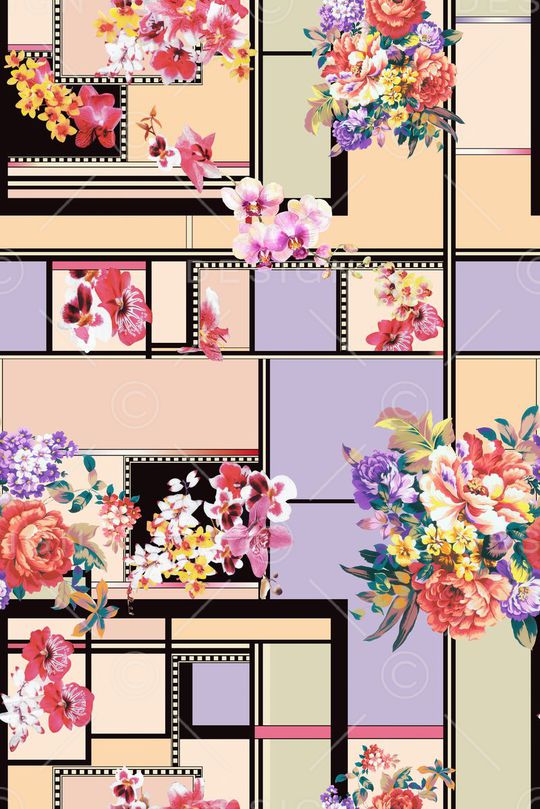 手绘印花华亿平台图片