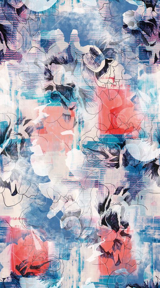 抽象印花华亿平台图片