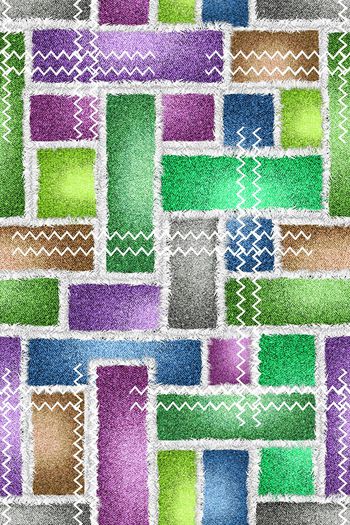 598925-时尚几何布艺拼贴系列