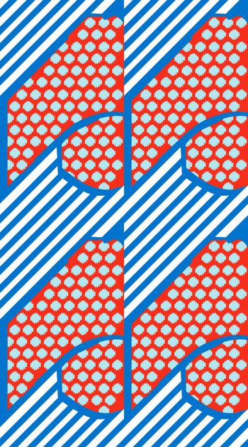 抽象色块印花华亿平台图片