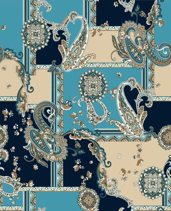 599101-佩兹利火腿文民族风花