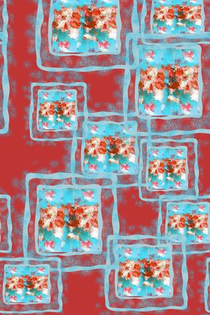 色彩条纹混搭印花华亿平台图片