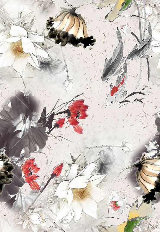 中国风印花华亿平台图片