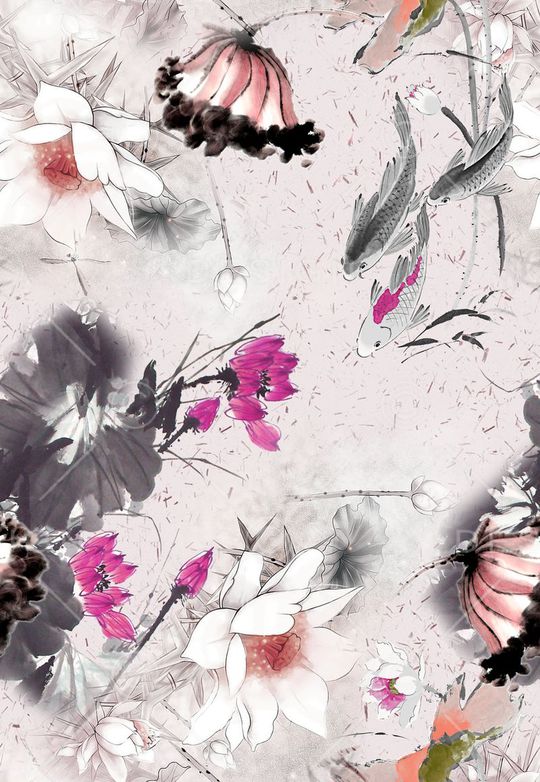 中国风印花华亿平台图片