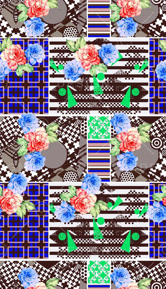 几何印花华亿平台图片