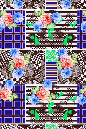 几何印花华亿平台图片