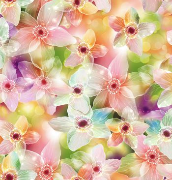 七彩花印花华亿平台图片