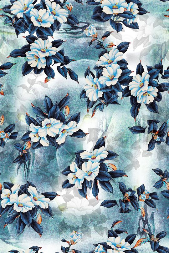 中国风印花华亿平台图片