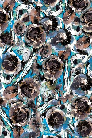 花卉印花华亿平台图片