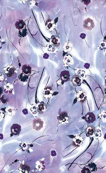 599296-欧美时尚梦幻彩色小花