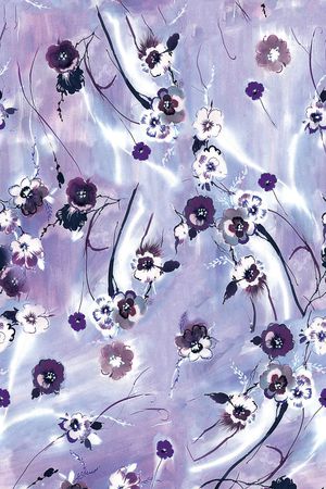 彩色花卉印花华亿平台图片