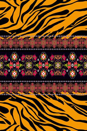 中东服饰纹样印花华亿平台图片