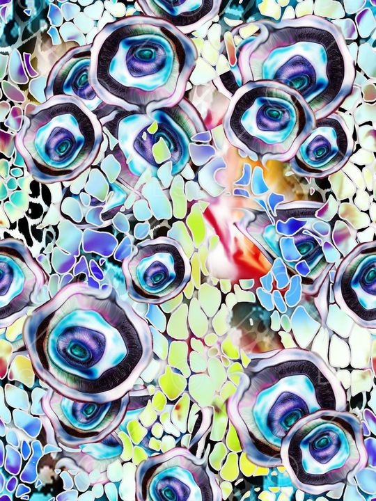 几何炫彩印花华亿平台图片