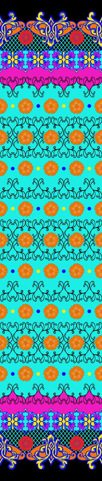 599353-双边定位裙边花设计