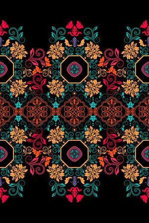 中东服饰纹样印花华亿平台图片