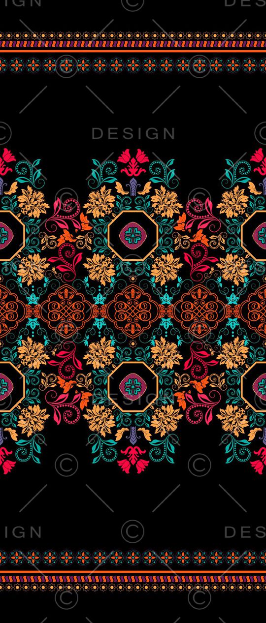 中东服饰纹样印花华亿平台图片