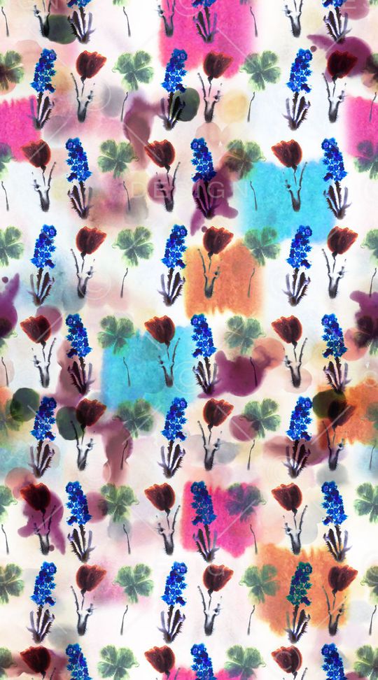 水彩印花华亿平台图片