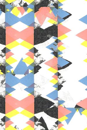 不规则几何印花华亿平台图片