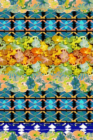 田园风印花华亿平台图片