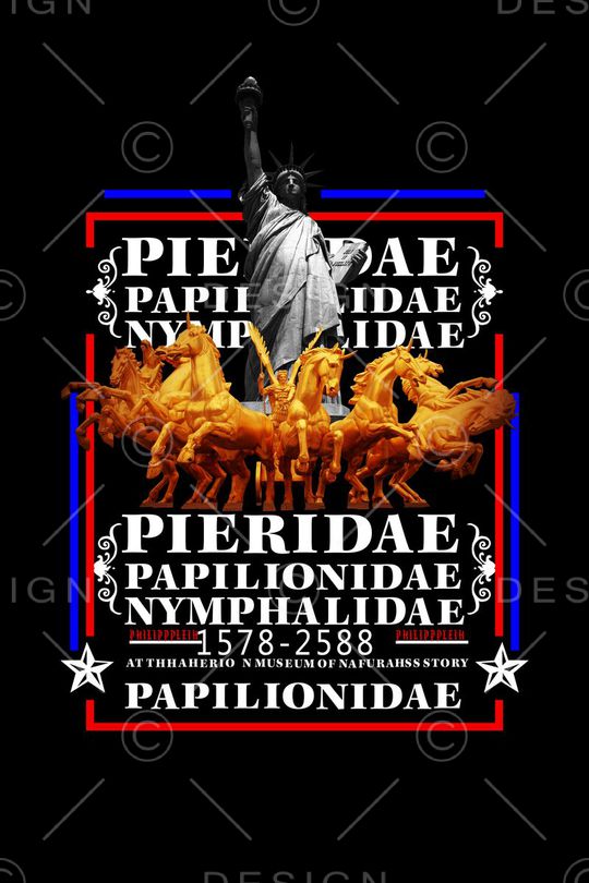 自由女神像印花华亿平台图片