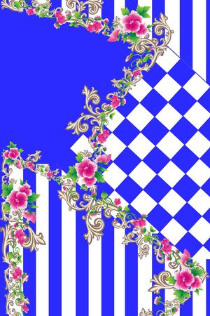 连衣裙印花华亿平台图片