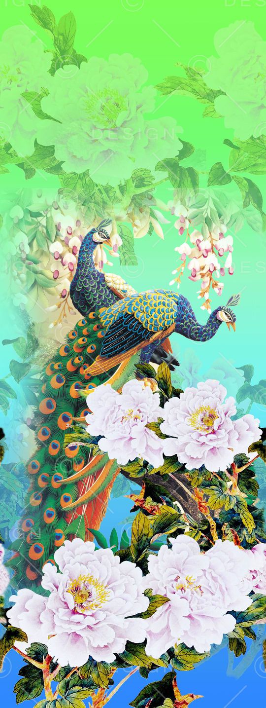 树枝印花华亿平台图片