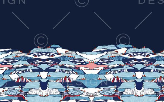 四方连续印花华亿平台图片