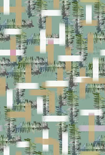 599602-几何色块男装