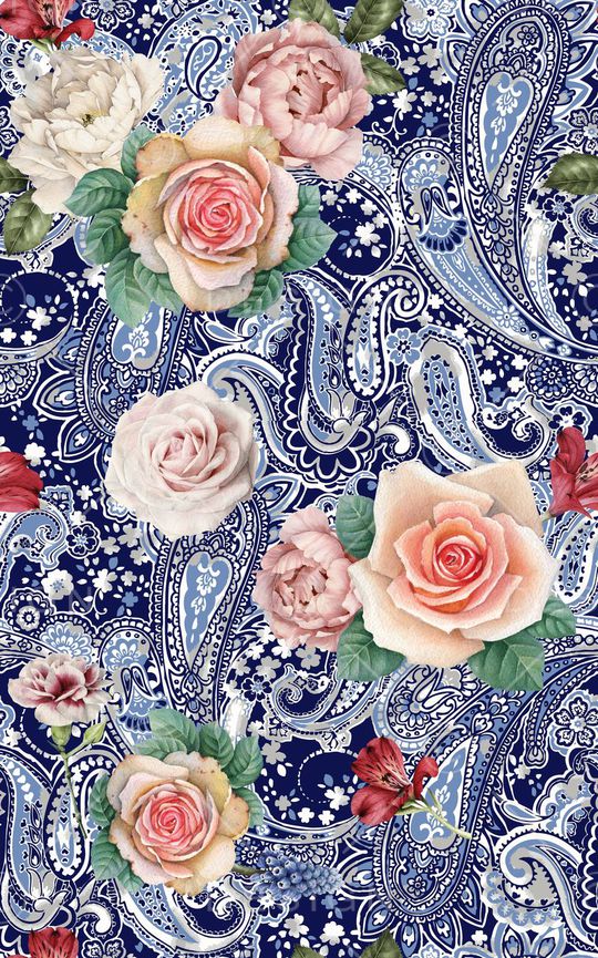 三色堇印花华亿平台图片