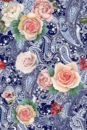 三色堇印花华亿平台图片