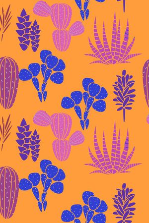 仙人掌印花华亿平台图片