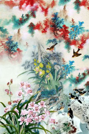 山水印花华亿平台图片