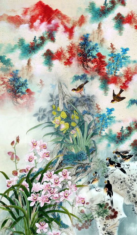 山水印花华亿平台图片