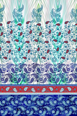 佩斯利印花华亿平台图片