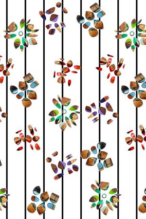 细条纹印花华亿平台图片