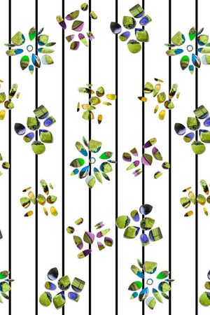 细条纹印花华亿平台图片