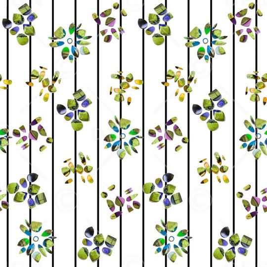 细条纹印花华亿平台图片