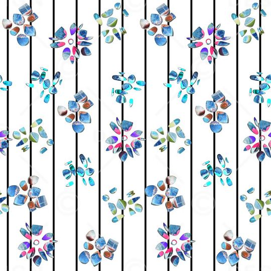 细条纹印花华亿平台图片