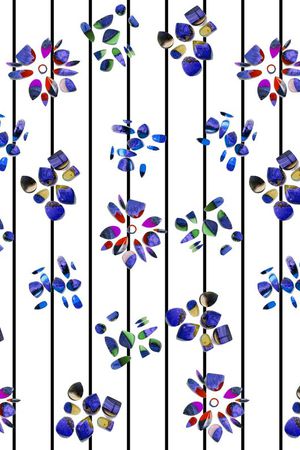 细条纹印花华亿平台图片